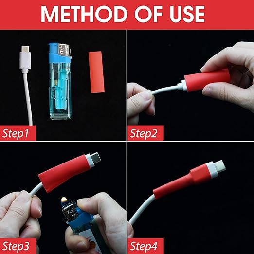 ASHINER Red Heat Shrink Tubing Kit - 580Pcs EVA Material in 11 Sizes - Ideal for Electrical Insulation, Repairs, and Wire Connectors with User-Friendly Design and Storage Case