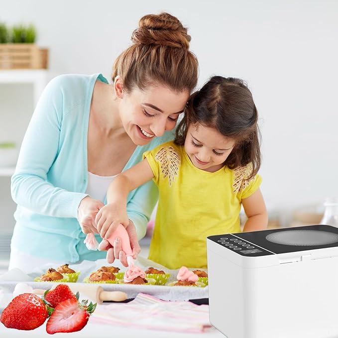 372 Ounce Fruit and Vegetable Washing Machine, Fruit Cleaner Device, Large Multipurpose Veggie Cleaning Machines, Food and Meat Purifier Device in Water for Home and Commercial (White)