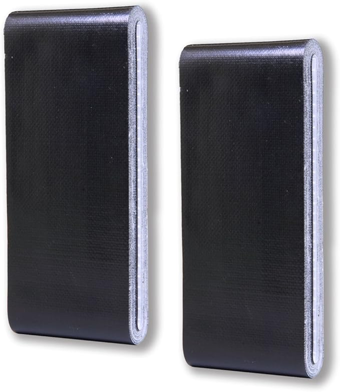 Travel Size Black Duct Tape 2-Pack - Pocket Size Flat Mini Roll - for Repairs Outdoors Emergency Crafts - 1.88 inch x 5 Yards per Pack