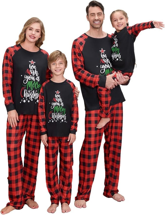 Christmas Family Pajamas Matching Sets, Matching Christmas Pjs For Family and Dog, Holidays Jammies Family Pjs Set