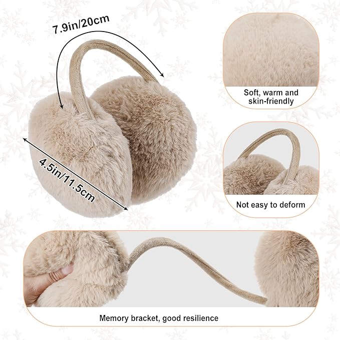 JenPen 4 Pcs Winter Hat Scarf and Gloves Set for Women Include Ear Cover Cold Weather Scarf Hat Knit Beanie Gloves
