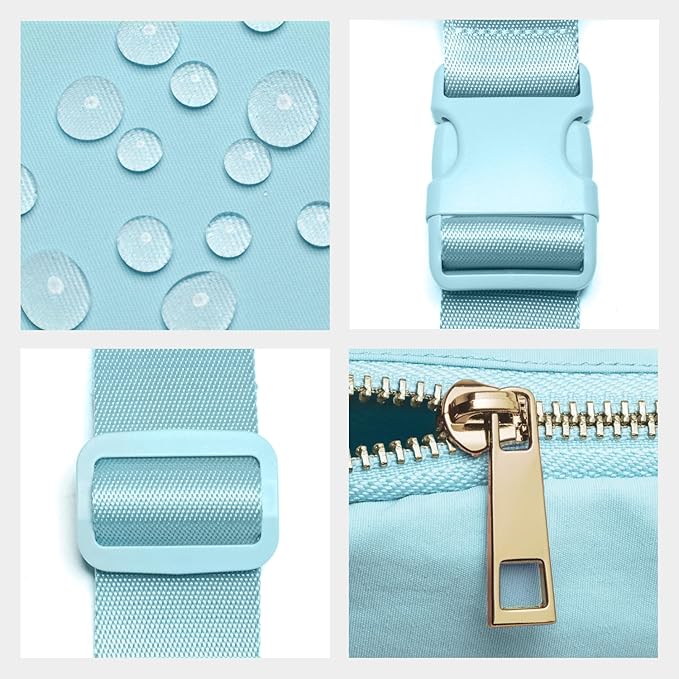 Gitus Gifts for 8 9 10 11 12 Year Old Girls Belt Bag Fanny Pack Crossbody Bags with Initial Letter Patch Cute Stuff Birthday Gifts for Teen Girls Women Personalized Trend Stuff (Icing Blue-B)