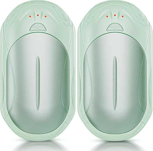 AI Hand Warmers Rechargeable 2 Pack, AI Smart Chips Electric Hand Warmers, 20Hrs Long Safe Heat, Portable Pocket Heater, Gifts for Christmas, Outdoor, Hunting, Golf, Camping Accessories