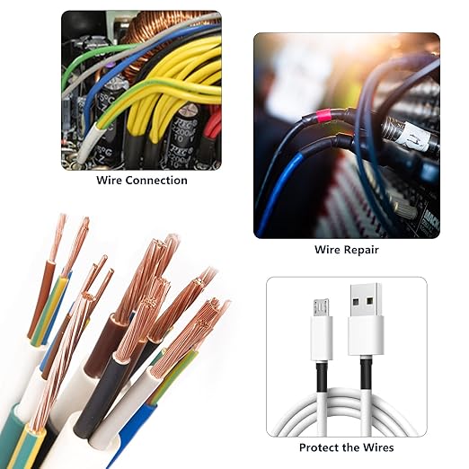 ASHINER Black Heat Shrink Tubing Kit - 580Pcs EVA Material in 11 Sizes - Ideal for Electrical Insulation, Repairs, and Wire Connectors with User-Friendly Design and Storage Case