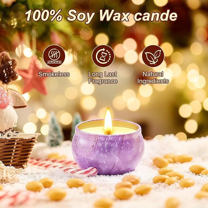 Scented Candles Gift Set for Women, Candles for Home Scented 12 Pack, Soy Wax Aromatherapy Candle Set, 300 Hour Long Lasting, Birthday Gifts for Women Best Friends Sister Colleague