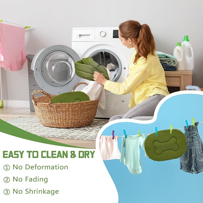 Rabbit Bed,Soft & Washable Bunny Bed with Cozy Removable Mat, Small Animal Cuddle Cup Hideout for Guinea Pig,Chinchilla, Hedgehog, Ferret (Green)