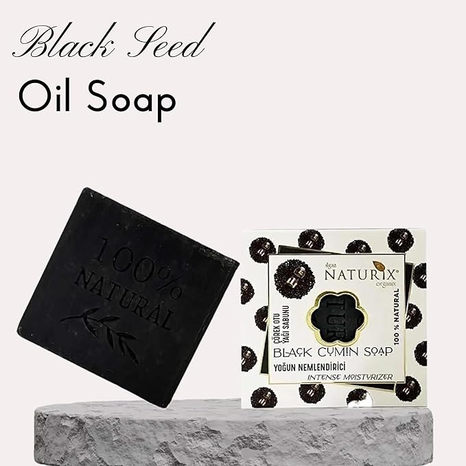 Organic Bar Soap Moisturizing Soap Made from Natural Oil | Hair Hand Face Body Bath Wash | Skin Care Cleanser Shampoo (Black Cumin)