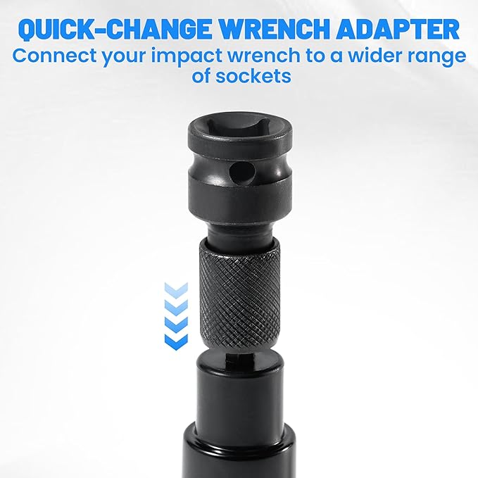Wheel Hub Cleaning Tool Kit, Drill-Powered Wheel Stud Cleaner Includes 5 Pads, Fits Power Drill & 1/2" Impact Driven Wrenches, Quick Rust Removal, Surface Resurfacing for Lug Stud and Rotor
