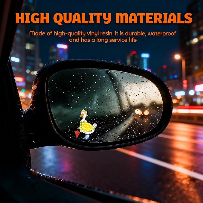 2Pack Crab Car Vinyl Sticker and Decal for Rear View Mirror Window | Cute Crab Mirror Sticker Waterproof,Car Accessories Decor,Crab Gifts for Women Men,Laptop Bathroom Mirror