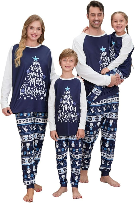Christmas Family Pajamas Matching Sets, Matching Christmas Pjs For Family and Dog, Holidays Jammies Family Pjs Set