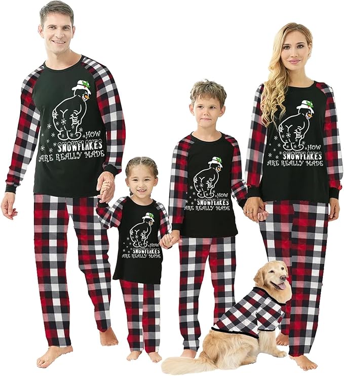 WephuPSho Christmas Family Matching Pajamas, Festive Xmas Jammies Sets for the Whole Family, Holiday Pjs Christmas
