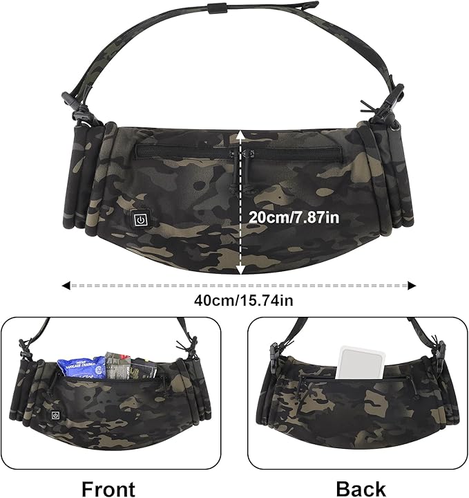 PETAC GEAR Tactical Hand Warmer,Portable Drop Hanger Waist Handwarmer Pouch for Hunting Golf Camping Fishing, Hiking, Football Winter Outdoor Field Survival.