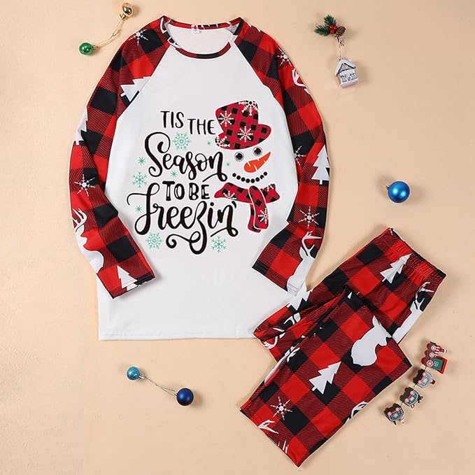 Christmas Family Pajamas Matching Sets, Matching Christmas Pjs For Family and Dog, Holidays Jammies Family Pjs Set