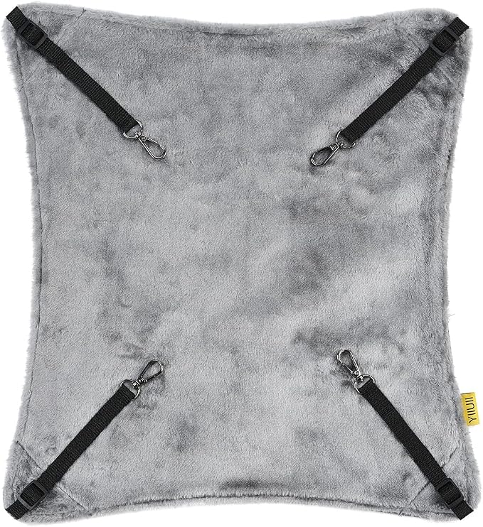 Cat Hammock for Cage Crate, 20"x18", Holds 30lb for Ferret & Kitten | Adjustable Soft