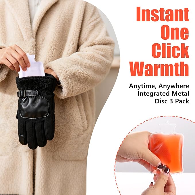 Reusable Pocket Heat Packs, Hand Warmers - Easy Reset & Comfortable Warmth for Daily Use, Commute & Cold Days