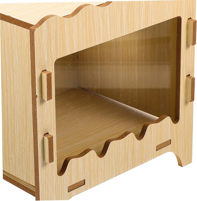 WOONEKY Real Hamster Nest Box Digging Toy Interactive Pet Hideout for Indoor Outdoor