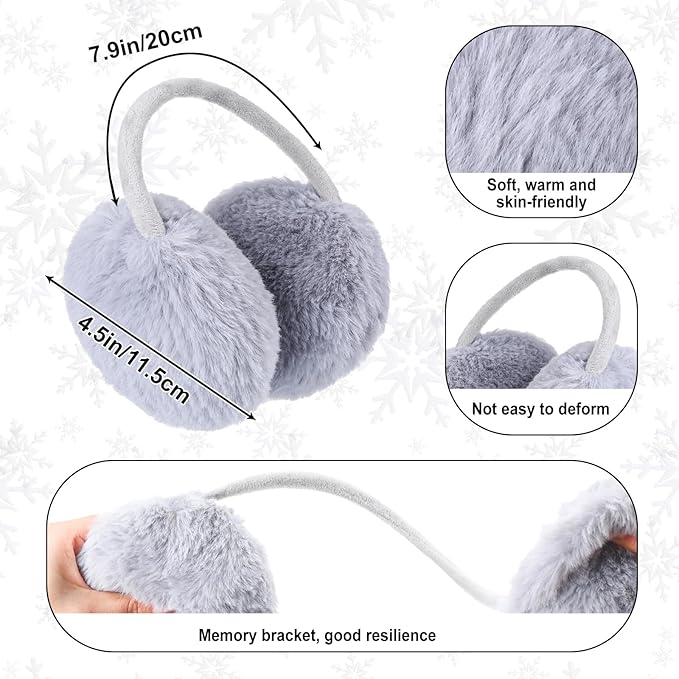 JenPen 4 Pcs Winter Hat Scarf and Gloves Set for Women Include Ear Cover Cold Weather Scarf Hat Knit Beanie Gloves