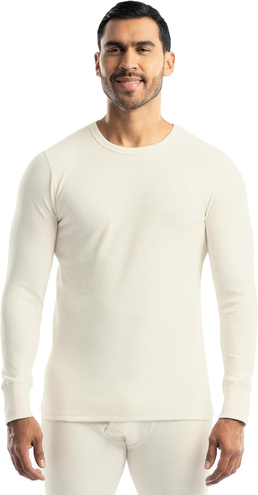 Realtree Men's Heavyweight Cotton Polyester Long Sleeve Thermal Underwear Top