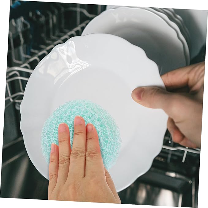 1set Kitchen Cleaning Brush Scrubber with Replacement for Efficient Dish and Pan Cleaning for Kitchenware Vegetables and Sinks