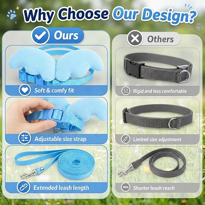 2 Piece Pet Ferret Harness and Leash Set, Safety Harness for Ferrets, Kittens, and Hamsters, Outdoor Adventures and Indoor Monitoring Solution, Adjustable Fit for Comfortable Wear