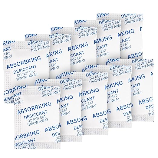 Desiccant Packs, 1 Gram 150 Packs Silica Gel Packets, Premium Color Indicating Moisture Absorbers for Food, Seeds, Jewelry, Electronics Storage