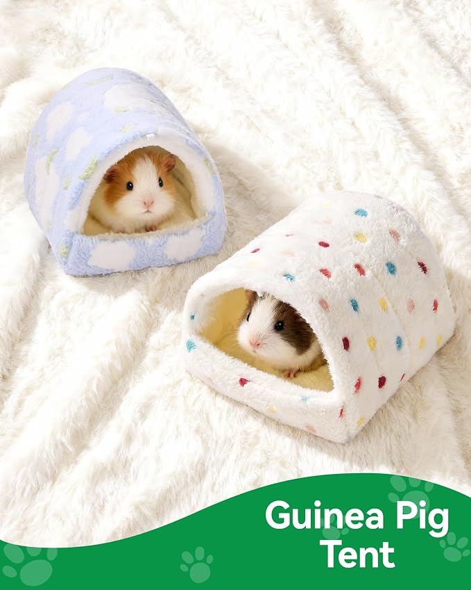 Warming Guinea Pig Hideout Guinea Pig House, Washable Hamster House, Small Animal Hideout Cage for Hamsters Chinchillas Hedgehogs Ferrets Bearded Dragons