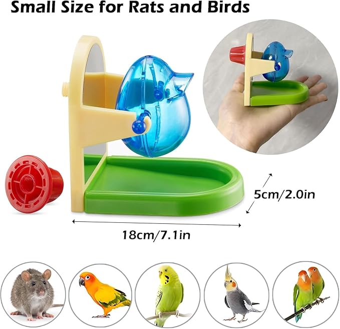 2Pcs Rat Enrichment Foraging Toy, Intelligent Treat Dispensing Puzzle | Interactive Puzzle Design Inspires Natural Foraging Instincts, Slows Feeding Speed to Relieve Boredom and Anxiety for Rats