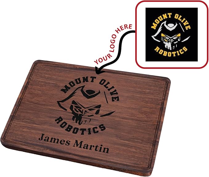 Custom Logo Personalized Cutting Board with Name, Customized Wood Engraved Christmas 2025 Board Business Logo Gift for Bulk Orders Corporate Employee Realtor Client Appreciation Wedding Housewarming