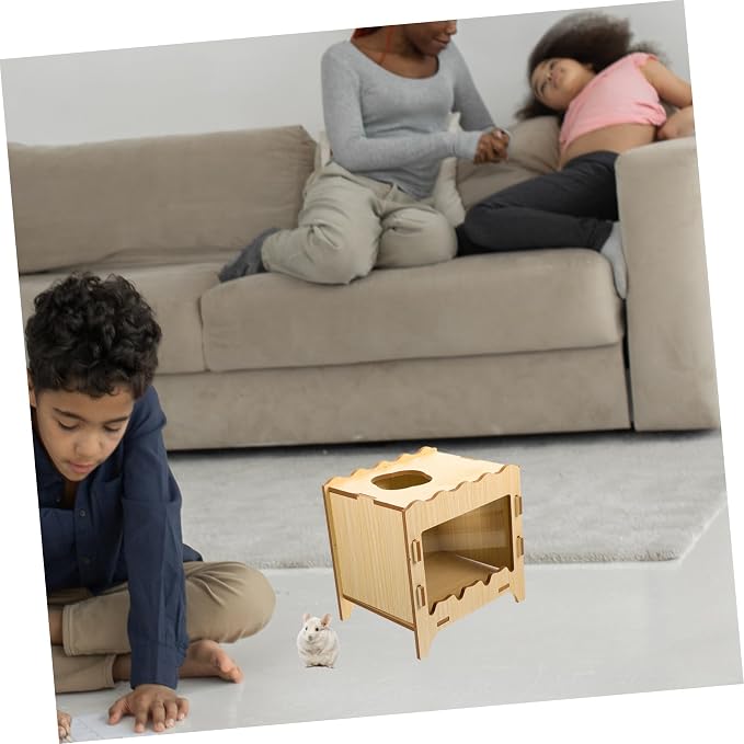 YARNOW Hamster House Toys Nest Box Soft Digging Plaything Comfortable Pet Sleeping House Hideout