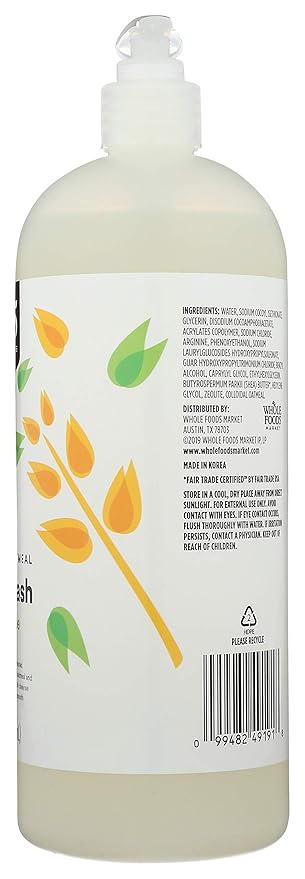 365 by Whole Foods Market, Body Wash, Colloidal Oatmeal, Fragrance Free, 32 Fl Oz