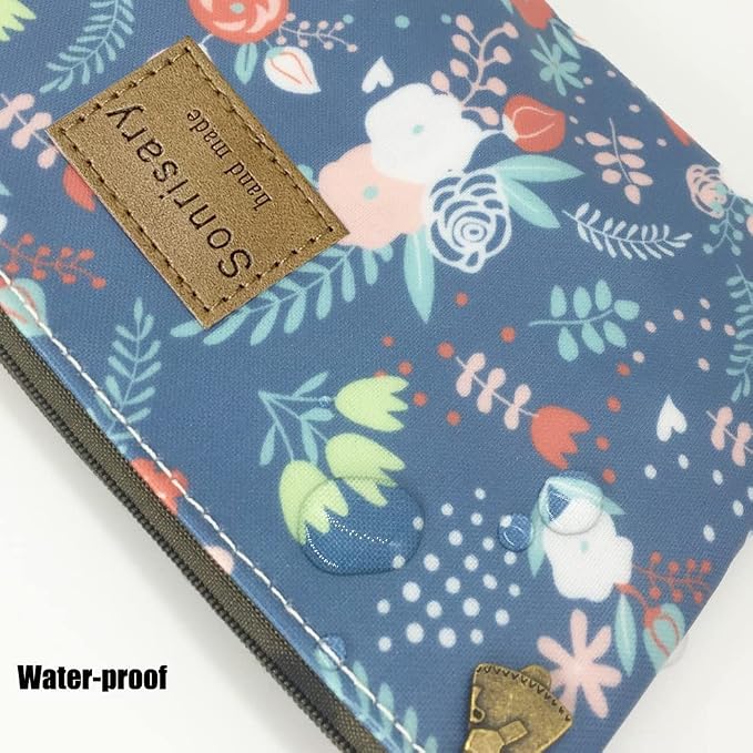 Hunger Flower Leaves Make-Up Cosmetic Tote Bag Carry Case, 14 Patterns (P1141706)
