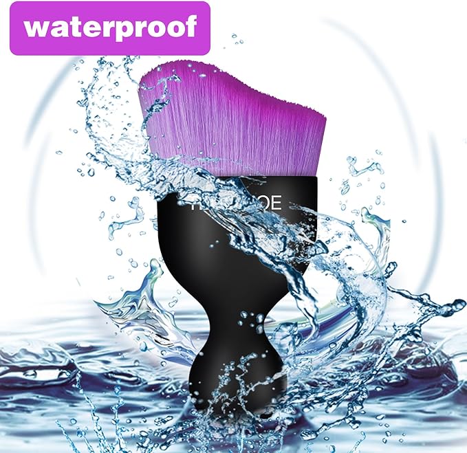 Car Interior Cleaning Brush, Car Duster Interior,Car Detailing Brush Dusting Brush,Car Interior Cleaning Tool, Auto Soft Hair Car Brush,Auto Interior Dust Brush for Air Vents(Black Purple)