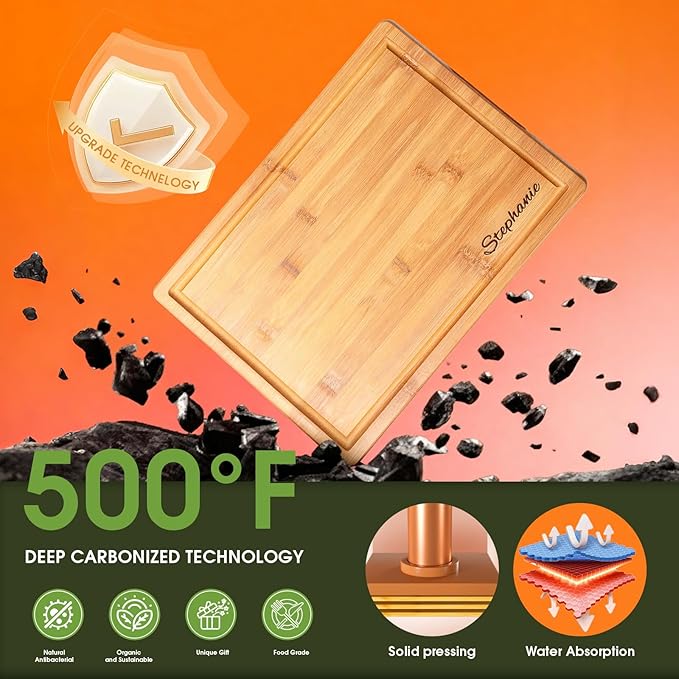 Personalized Bamboo Cutting Board - Laser Engraved Custom Board,Print in USA,Customizable Bamboo Cutting Board Eco-Friendly Wood,Gift for Wedding, Housewarming,Christmas