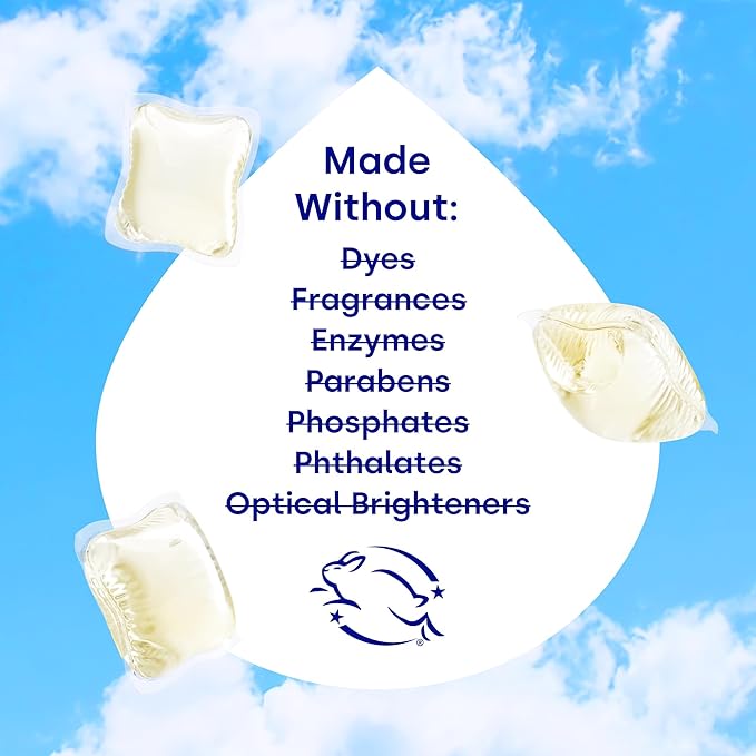 Dropps Sensitive Skin Laundry Detergent Pods, Unscented (160 Count) - Dermatologist Tested Laundry Pods - HE Compatible Laundry Supplies for Clean Clothes, Vegan & Dye-Free