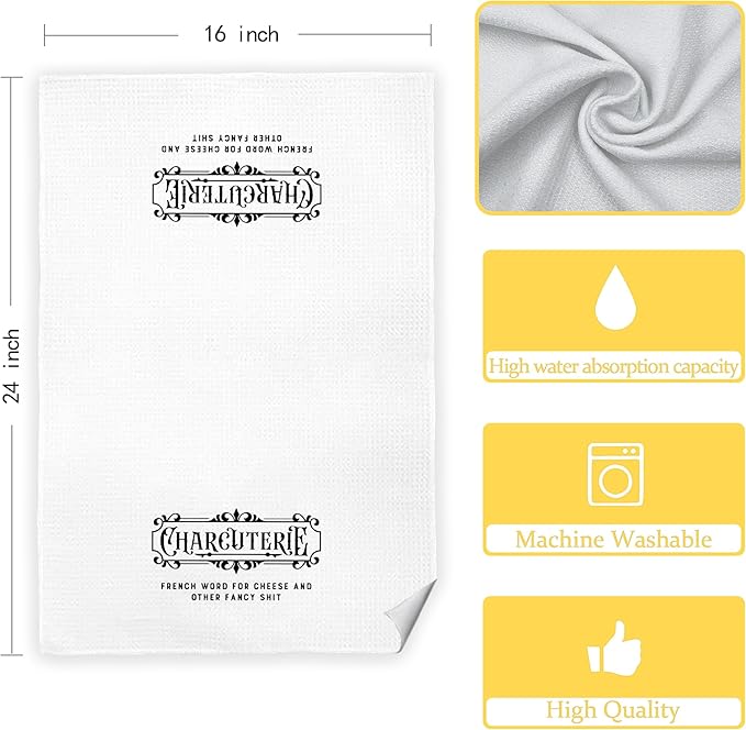 Kitchen Towels, Charcuterie Definition Funny Dish Towels, 16x24 Inch, Kitchen7