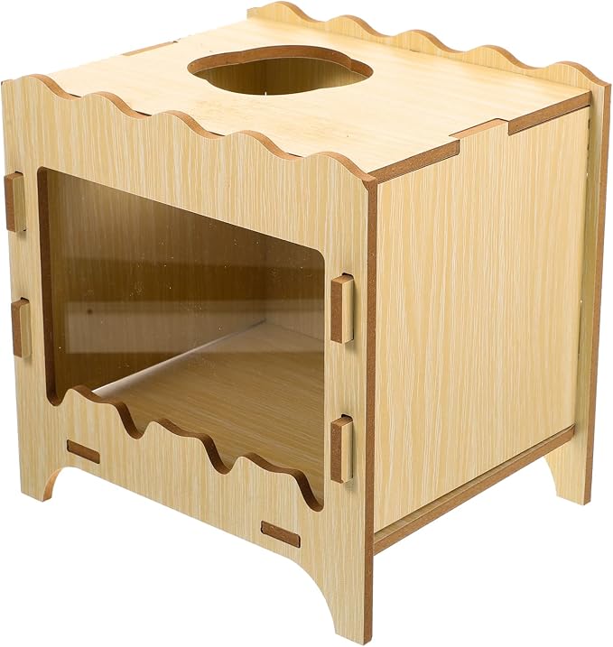 UKCOCO Hamster Digging House Toy Comfortable Hideout Nest Thick Bedding for Small Pets Mining Box for Hamsters Gerbils and Mice