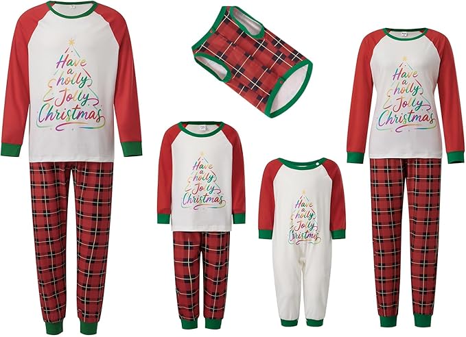 2024 Family Matching Pajamas Sets - Christmas Pjs Sleepwear Outfits for Holiday & Xmas Party