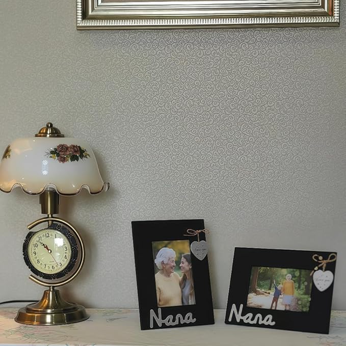 Grandma Picture Frame 4x6 Horizontal,I Love You So Nana Photo Frame with Heart,Grandparents Day Gift,Gift for Grandma from Grandchildren, Nana Picture Frame Heart (Nana Horizontal)