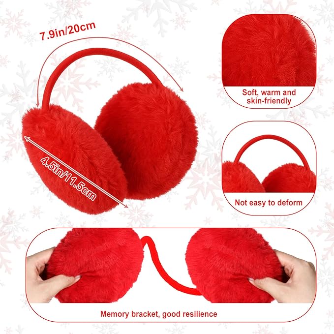JenPen 4 Pcs Winter Hat Scarf and Gloves Set for Women Include Ear Cover Cold Weather Scarf Hat Knit Beanie Gloves
