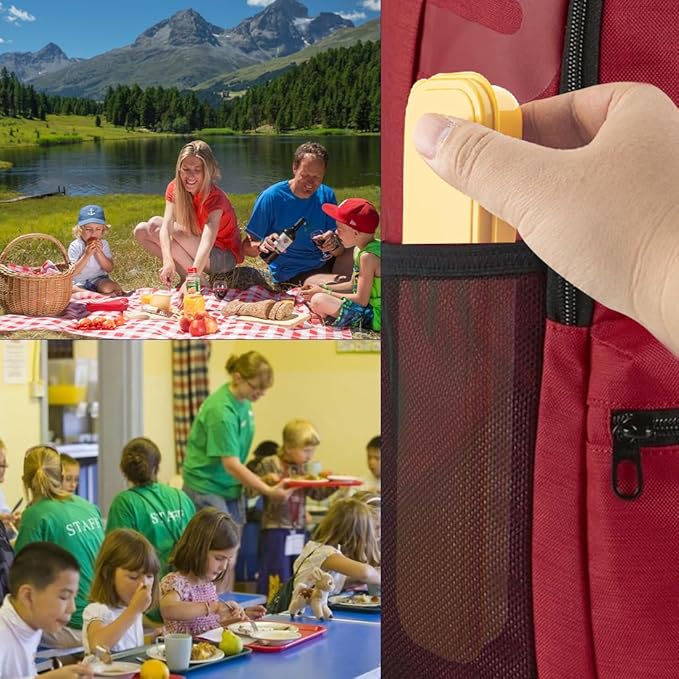 4 Sets Reusable Utensils Set with Case,Camping Cutlery Set Travel Silverware Set with Case Lunch Utensils Set for Work,Utensil Sets for Lunch Picnic Daily Use Outdoor (COLOR B)