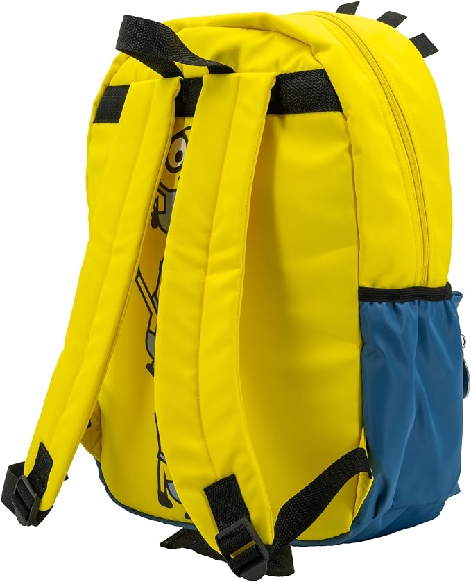 AI ACCESSORY INNOVATIONS Despicable Me Minions Backpack for Boys & Girls, Kids 16 Inch Schoolbag with 3D Features, Yellow