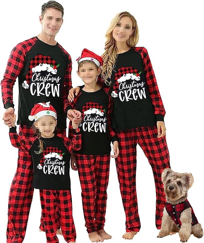 WephuPSho Christmas Family Matching Pajamas, Festive Xmas Jammies Sets for the Whole Family, Holiday Pjs Christmas