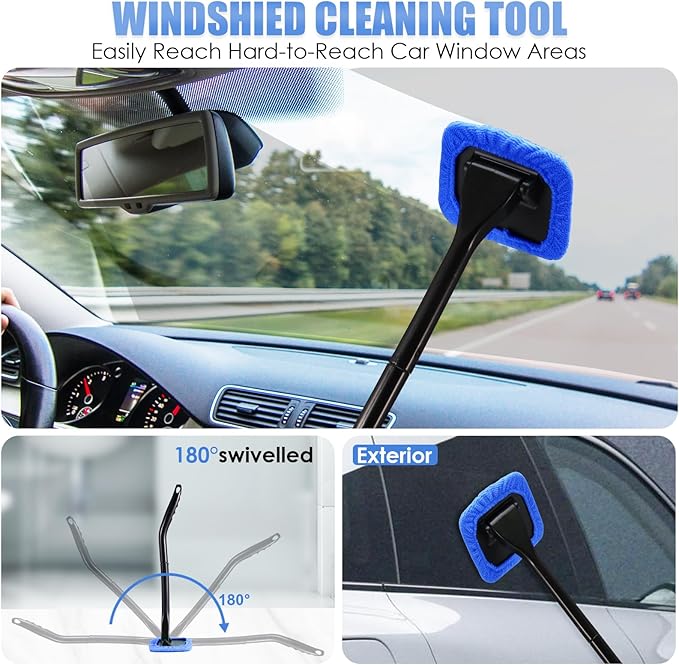 Viewsun Car Cleaning Kit, Car Interior Detailing Kit with High Power Handheld Vacuum, Detailing Brush Set, Windshield Cleaner, Cleaning Gel, Complete Auto Accessories for Men, Women
