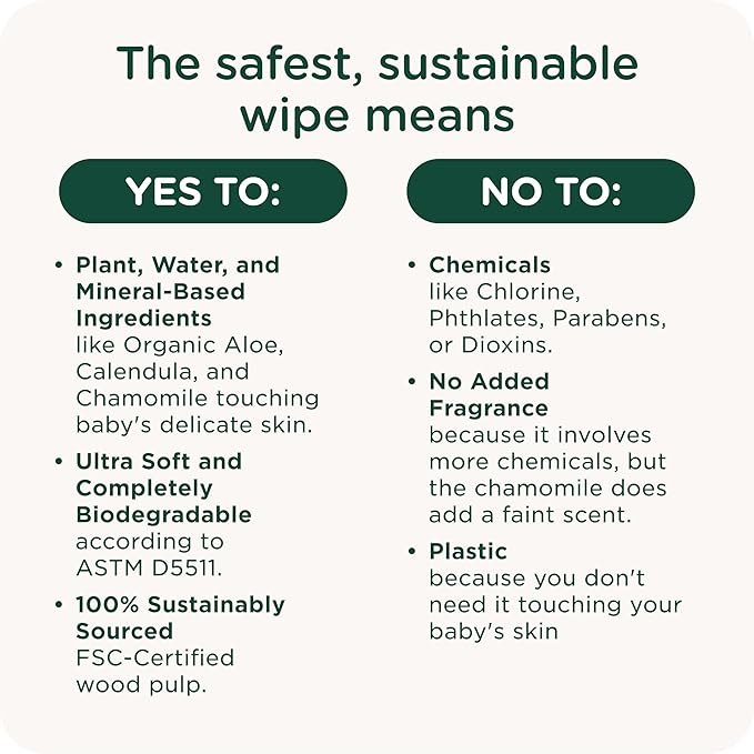 HealthyBaby Our Wet Wipes | EWG Verified Safe | 100% Water & Plant Based | Unscented & Safe for Sensitive Skin | Fragrance Free and Totally Chlorine Free (8 packs, 512 wipes)