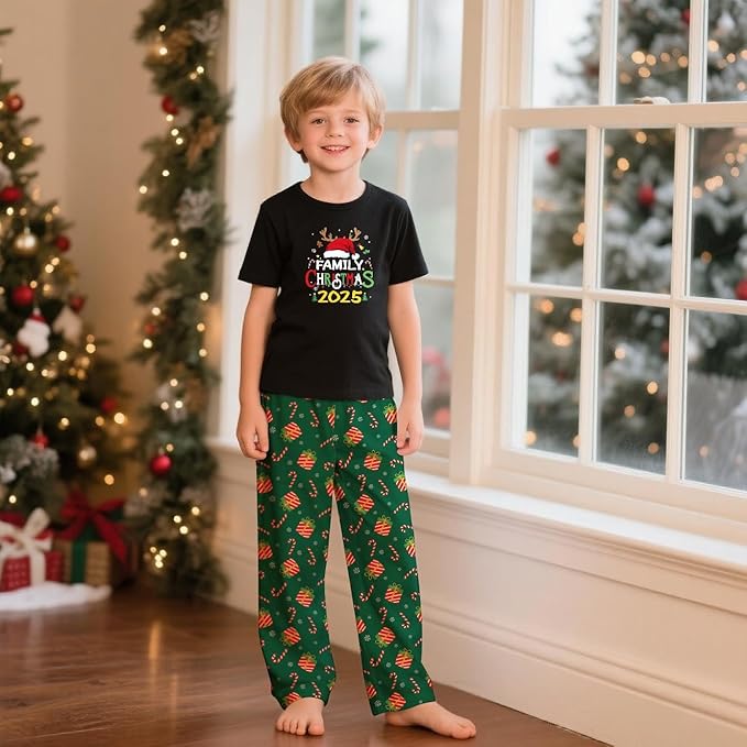 Family Christmas Pajamas Matching Sets Holiday Xmas Party Family Sleepwear Set Jammies for Couples