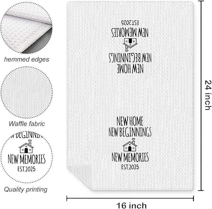Housewarming Gifts 2025 Kitchen Towels, House Warming Gifts New Home House Apartment, New Home Gift Ideas, Gifts for New Homeowners, Housewarming Decorations, 16x24 Inch