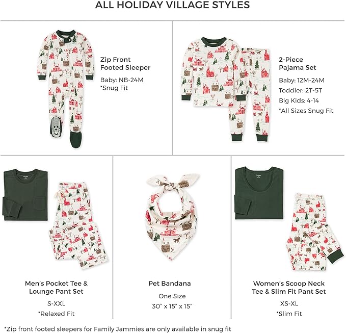 Burt's Bees Baby Baby Family Jammies Matching Holiday Organic Cotton Pajamas
