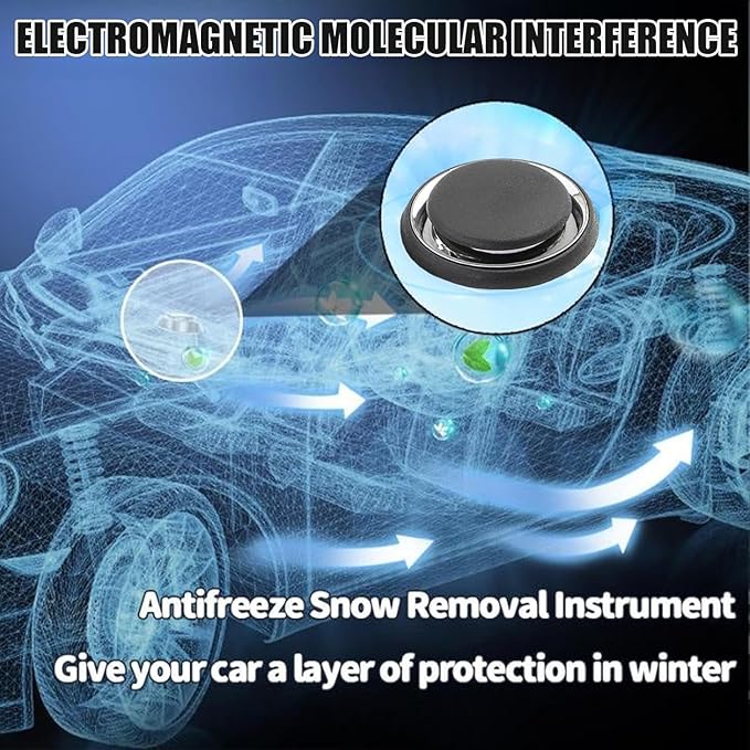 2 Pcs Antifreeze Device, 2026 New Anti-Freeze Electromagnetic Car Snow Removal Device, Electromagnetic Snow Removal, Anti-Freeze Windshield Defroster & Ice Melter for All Cars