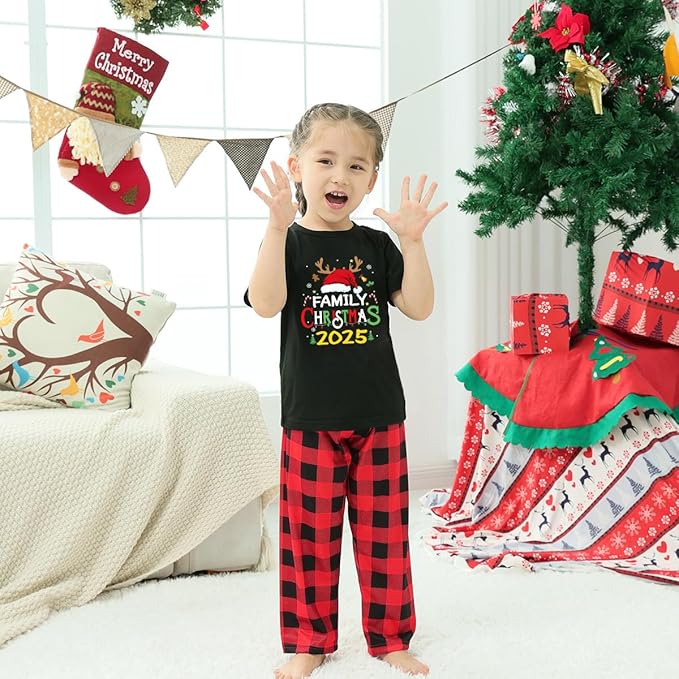 Family Christmas Pajamas Matching Sets Holiday Xmas Party Family Sleepwear Set Jammies for Couples