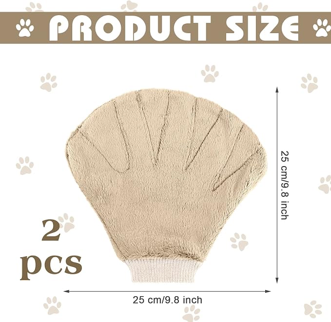 2 Pcs Sugar Glider Bonding Mitt, Calming Sleeping Glove, Bite Proof Animal Handling Gloves, Hedgehog Accessories Calming Glove for Train Your Sugar Glider Small Animals Hamster Rats Pet (Beige)